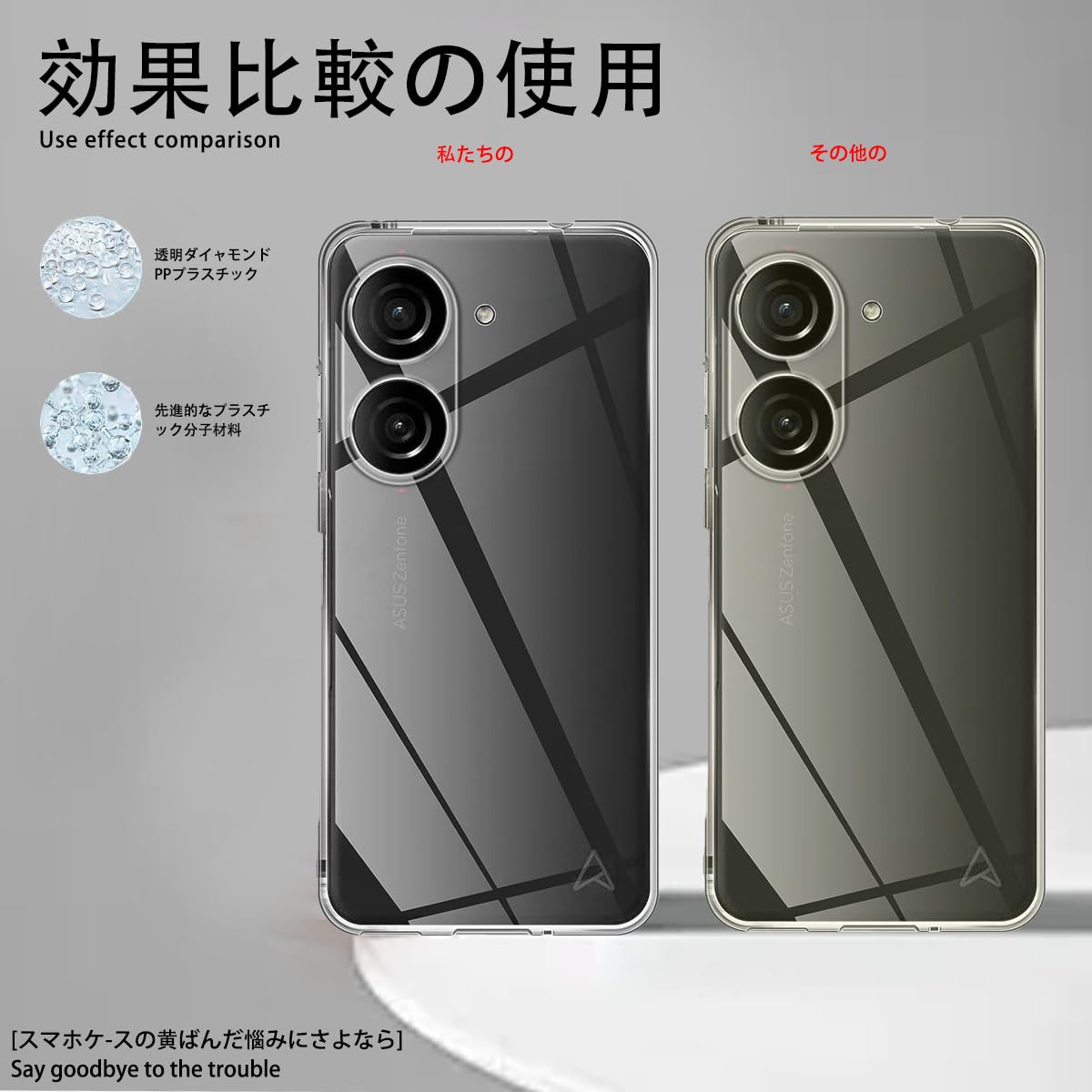 Amazon.co.jp: For ASUS Zenfone 9/Zenfone 10 ケース カバー